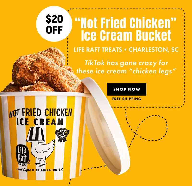 ON SALE! Not Fried Chicken Ice Cream Bucket ON SALE! Not Fried Chicken Ice Cream Bucket