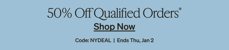 50% Off Qualified Orders