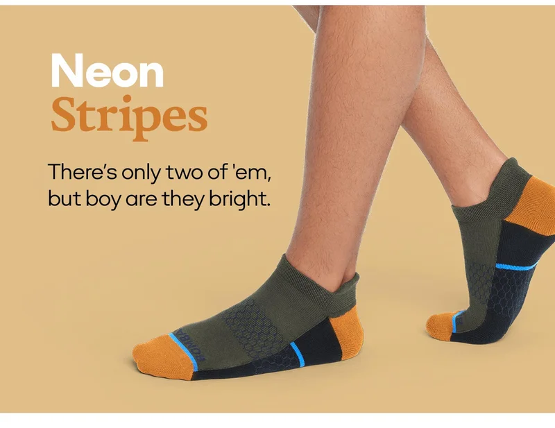 Neon Stripes | There's only two of'em, but boy are they bright.