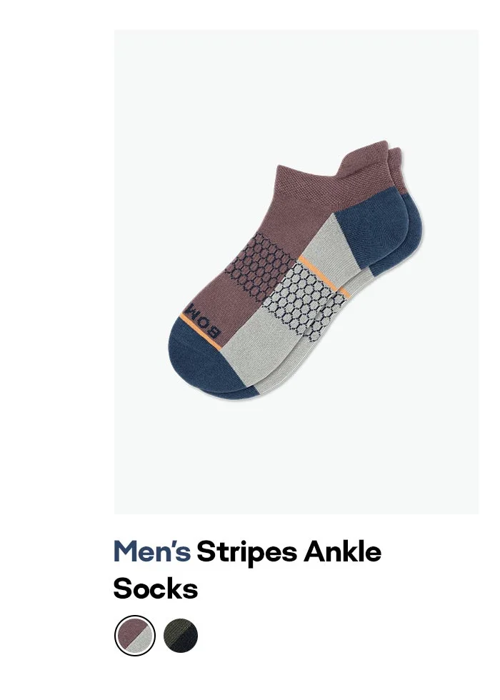 Men's Stripes Ankle Socks