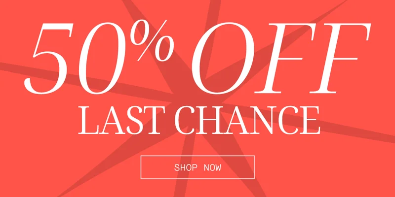 50% off last chance!