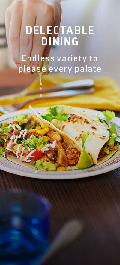 DELECTABLE DINING ALL INCLUDED BANNER