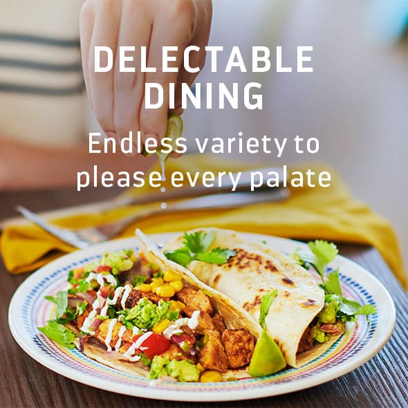 DELECTABLE DINING ALL INCLUDED BANNER