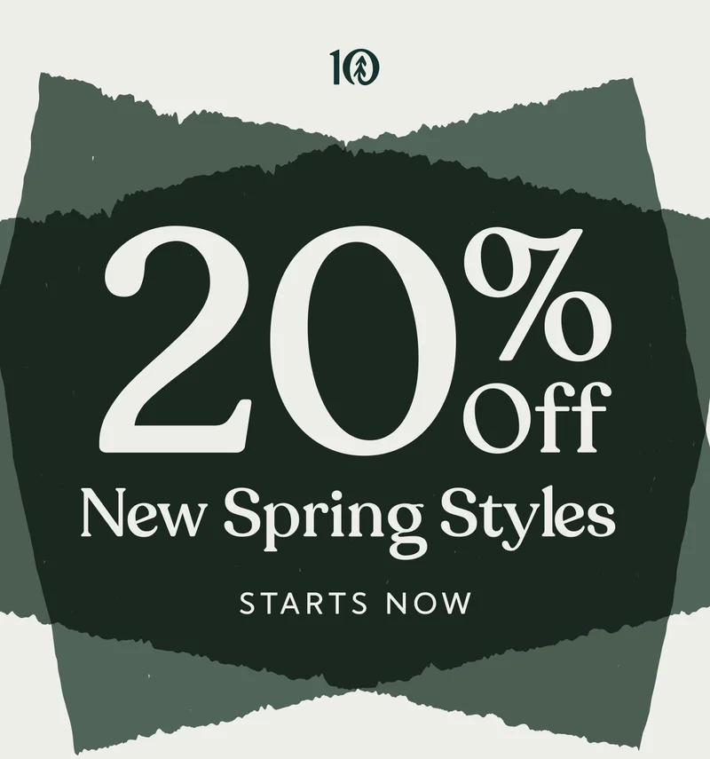 20% Off New Spring Styles Starts Now