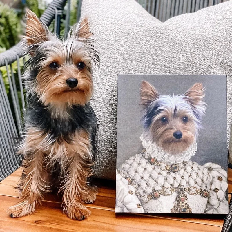 Image of The Princess - Custom Pet Canvas