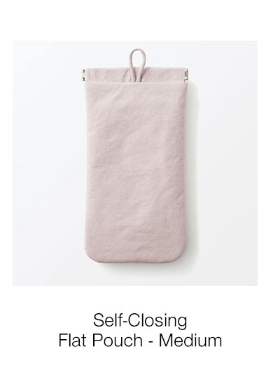 Shop Self-Closing Flat Pouch - Medium