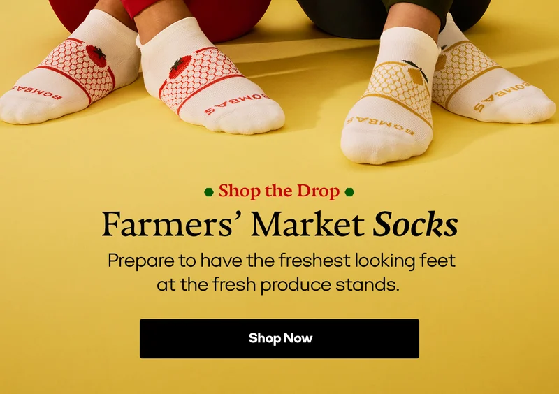 Shop the Drop | Farmers' Market Socks | Prepare to have the freshest looking feet at the fresh produce stands. | Shop Now