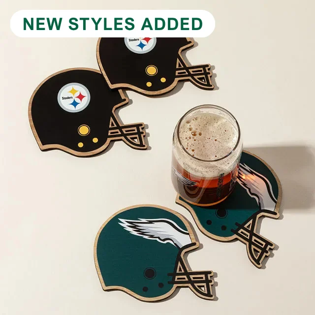 NFL Game Day Helmet Coaster Set