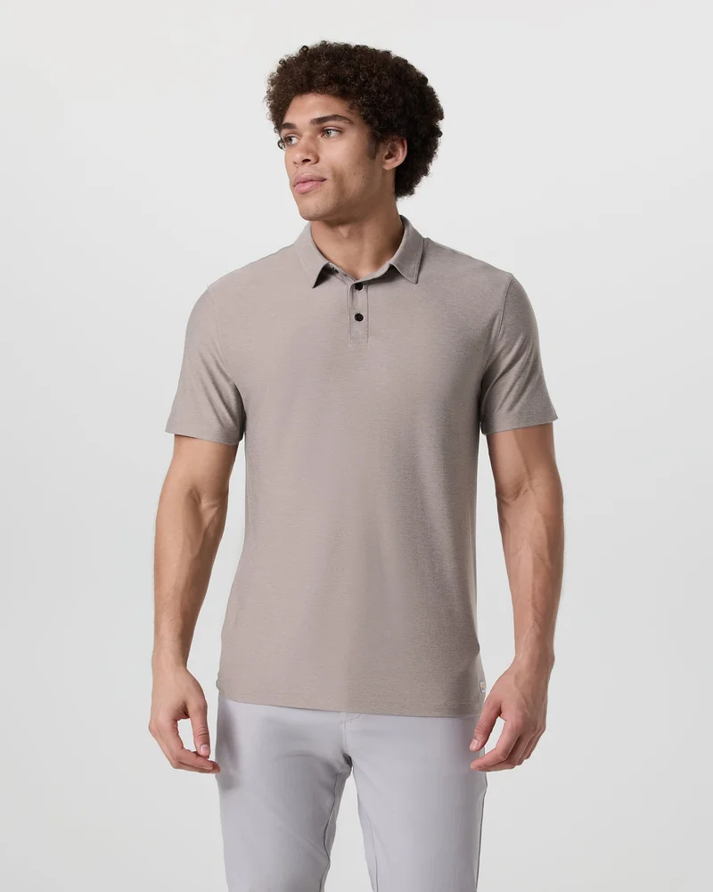 Image of Strato Tech Polo | Mocha Heather