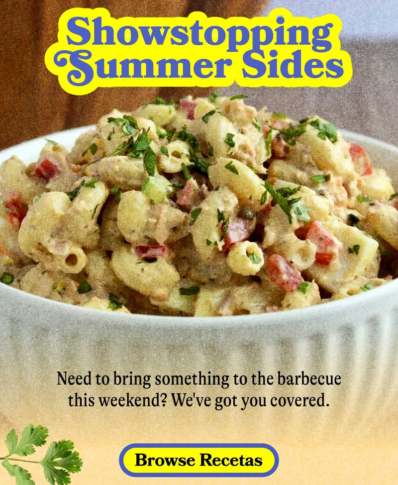 Showstopping Summer Sides Need to bring something to the barbecue this weekend? We've got you covered. BROWSE RECETAS