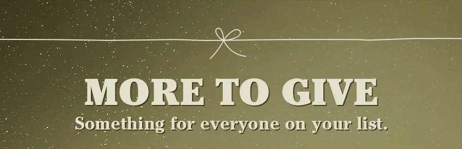 More to give