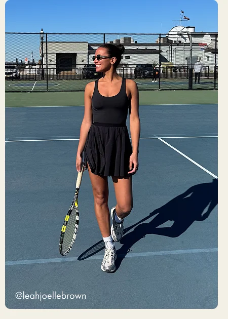 Score Pleated Dress in True Black