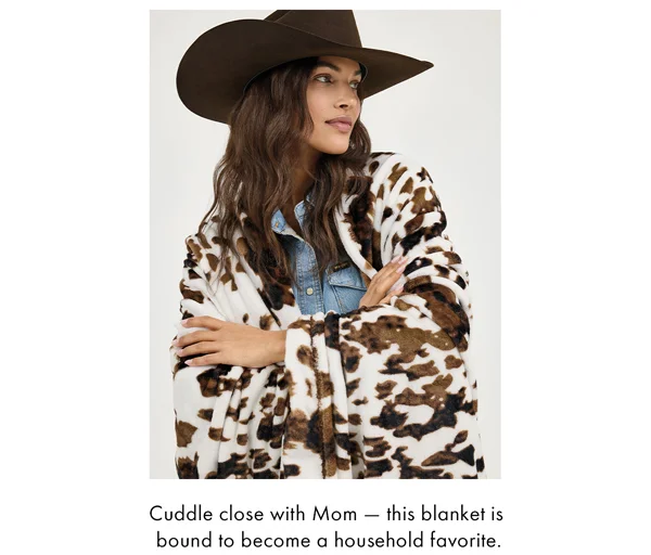 Cuddle close with Mom - this blanket is bound to become a household favorite.