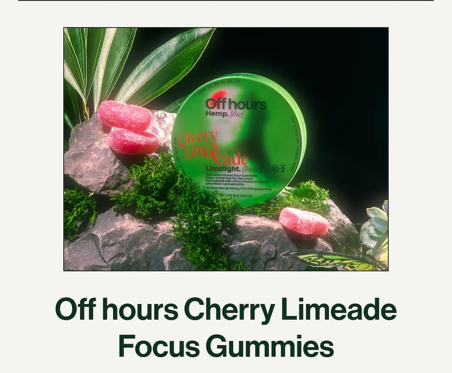 Off hours Cherry Limeade Focus Gummies