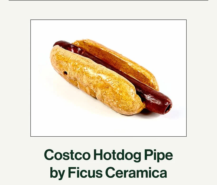 Costco Hotdog Pipe by Ficus Ceramica