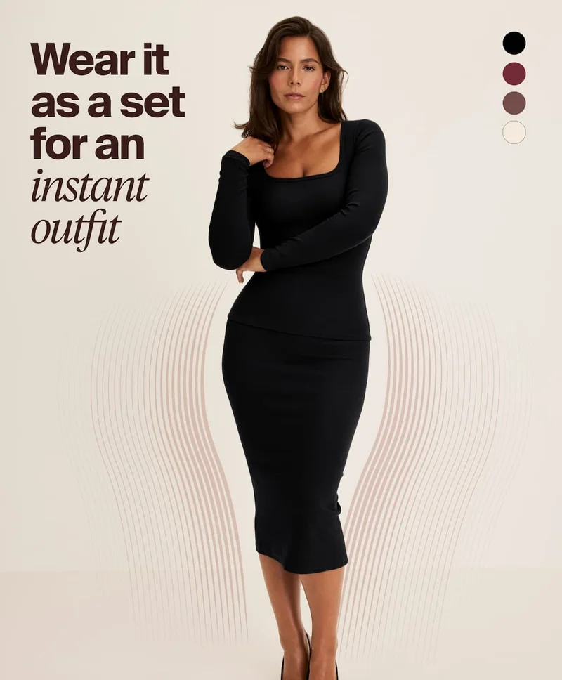 Wear it as a set for an instant outfit