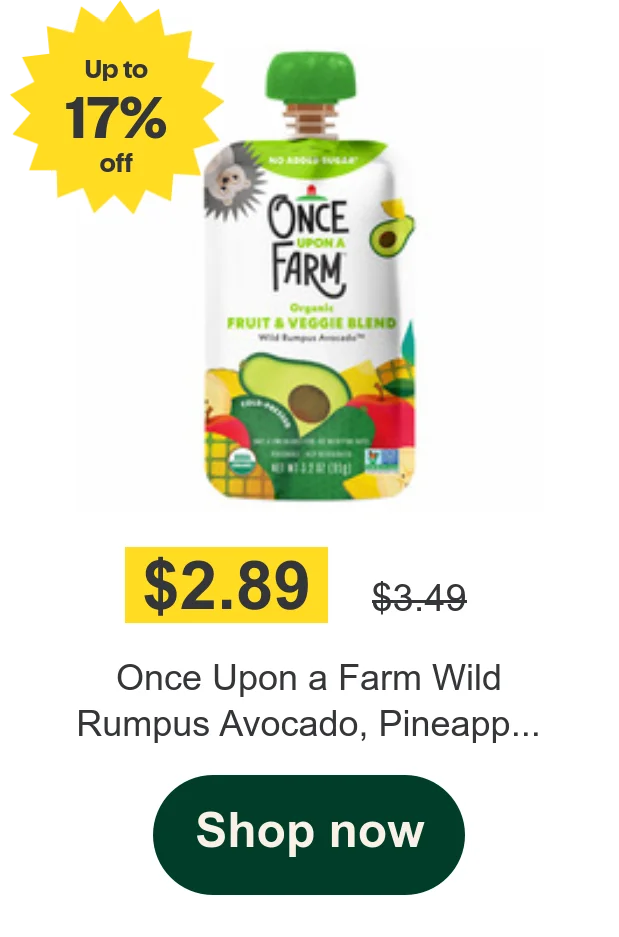 Once Upon a Farm Wild Rumpus Avocado, Pineapp...
