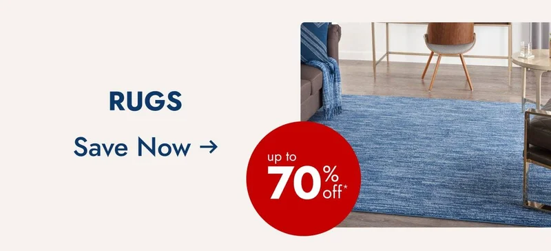 Save up to 70%--Rugs