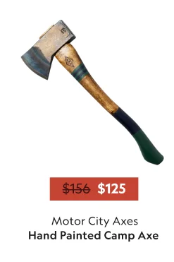 Exclusive Hand Painted Camp Axe