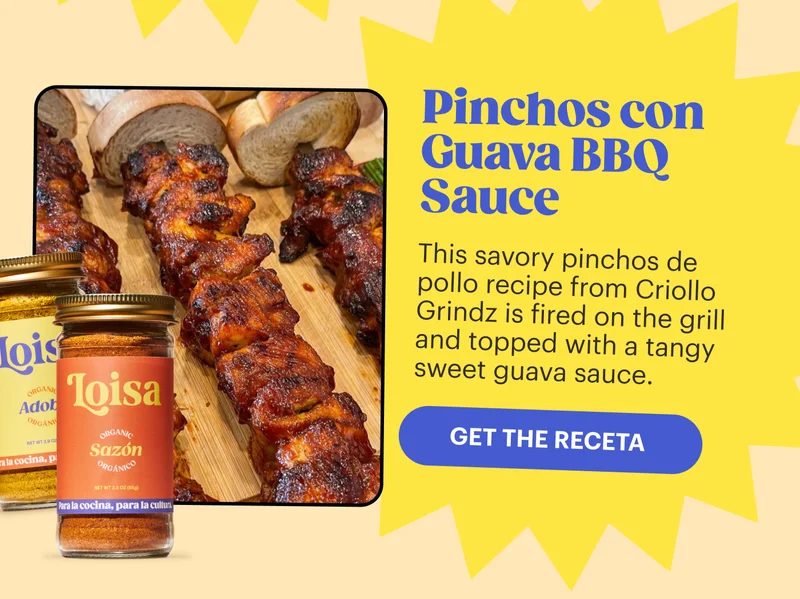 Pinchos con Guava BBQ Sauce GET THE RECETA