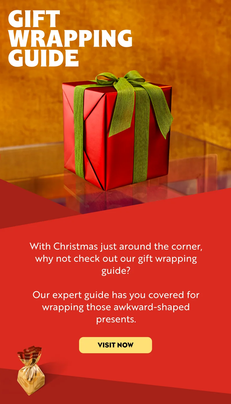 Check out our Christmas gift wrapping guide.