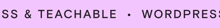 wordpress & teachable