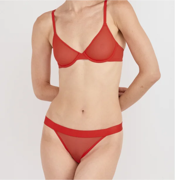 Mesh Triangle Bralette