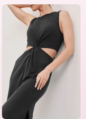 Around The World Front Twist Dress