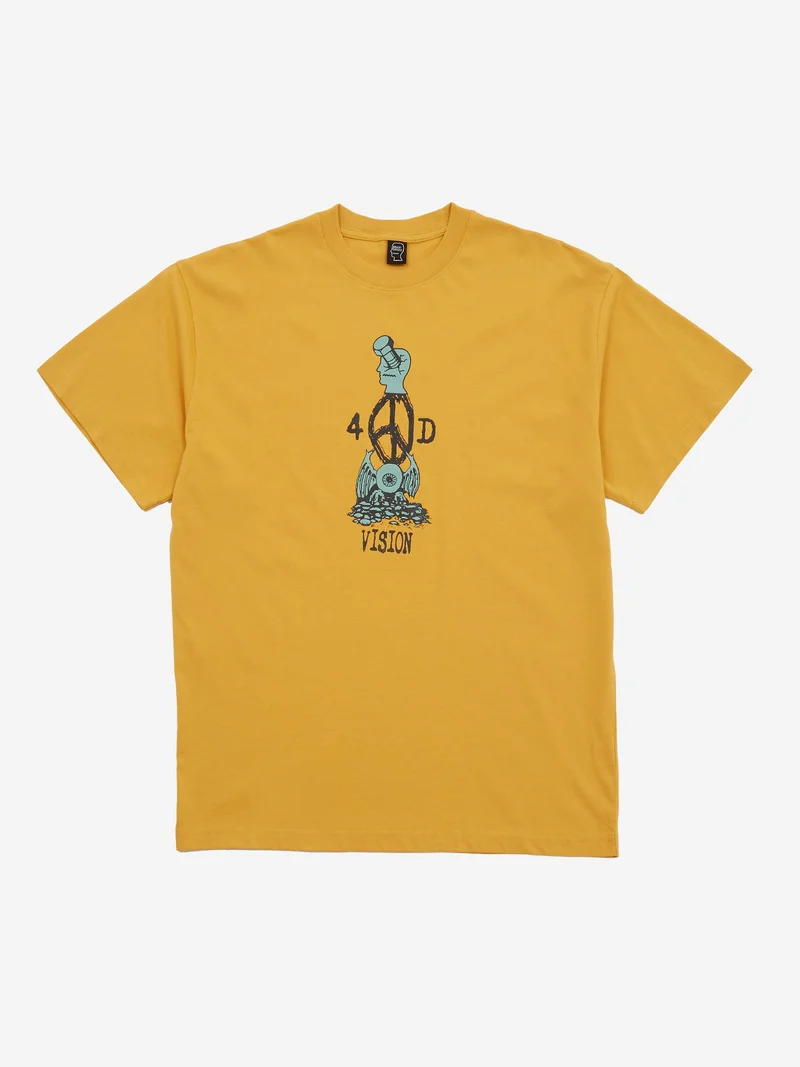 Image of Brain Dead 4D Vision Totem T-Shirt - Sand