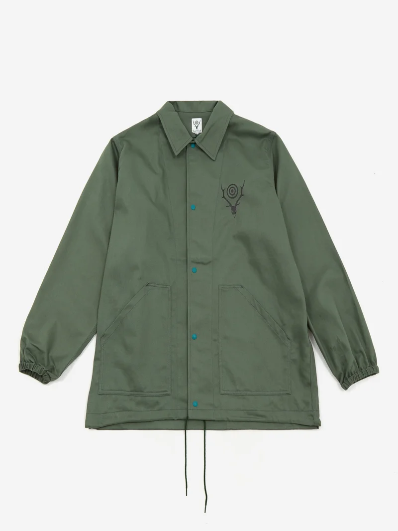 Image of South2 West8 Coach Jacket - Moss Green
