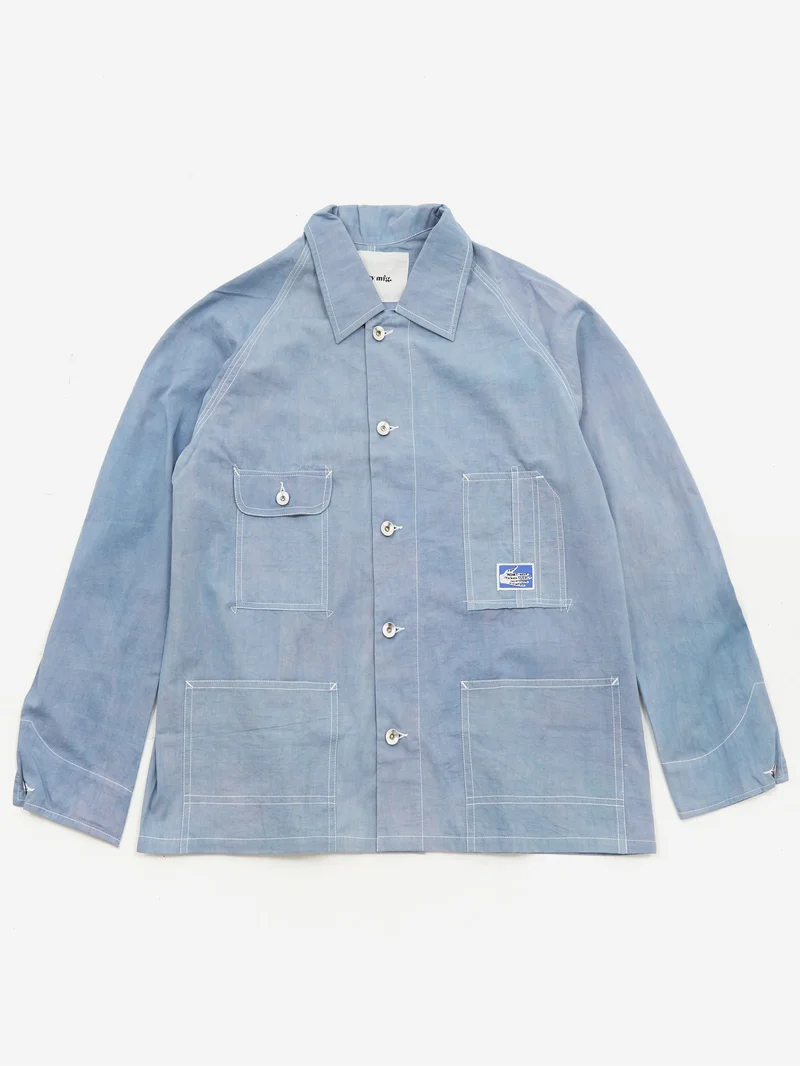 Image of Story mfg. Railroad Jacket - Purple Wonky-Wear