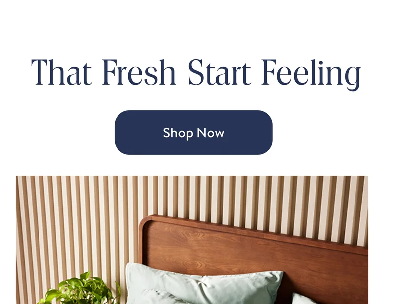 That fresh start feeling