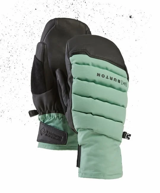 Studio shot of the Burton [ak]® Windstopper Oven Mittens in teal on a white background