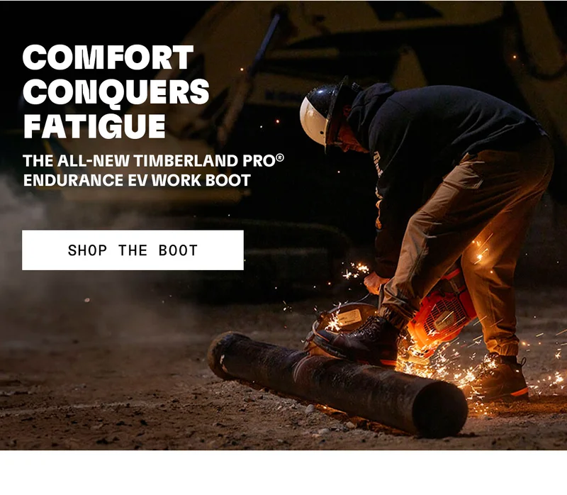 Comfort conquers fatigue. The all-new Timberland PRO Endurance EV Work Boot