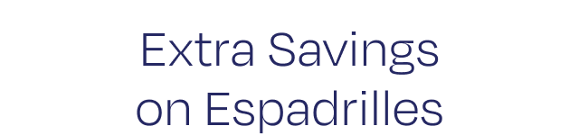 Extra Savings on Espadrilles - Image