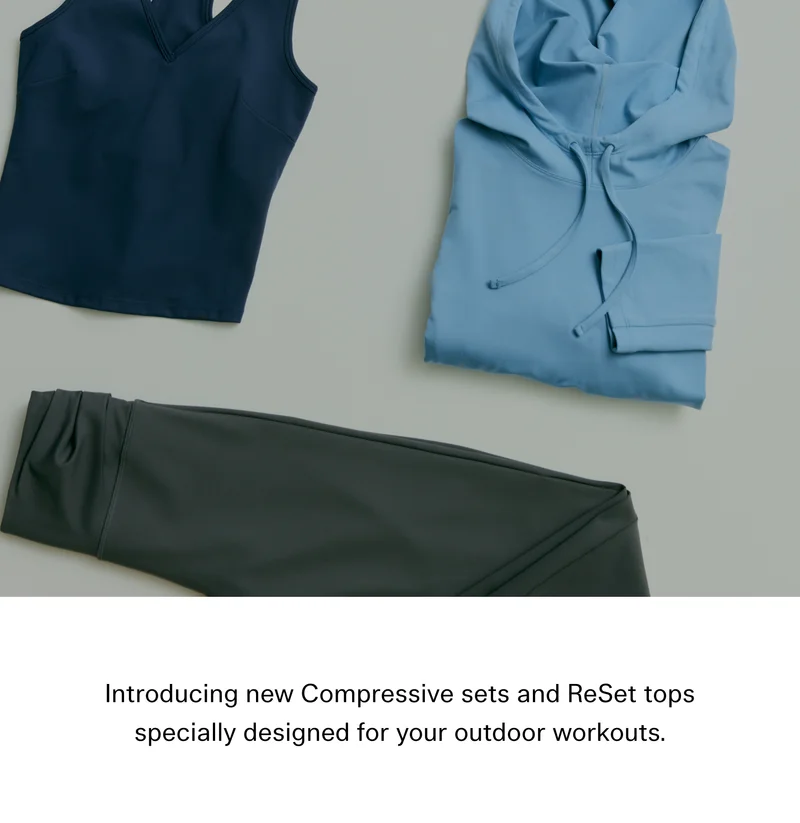 Introducing new Compressive sets and ReSet tops specially designed for your outdoor workouts.
