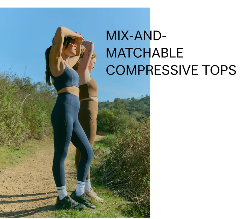 Mix-and-matchable Compressive tops