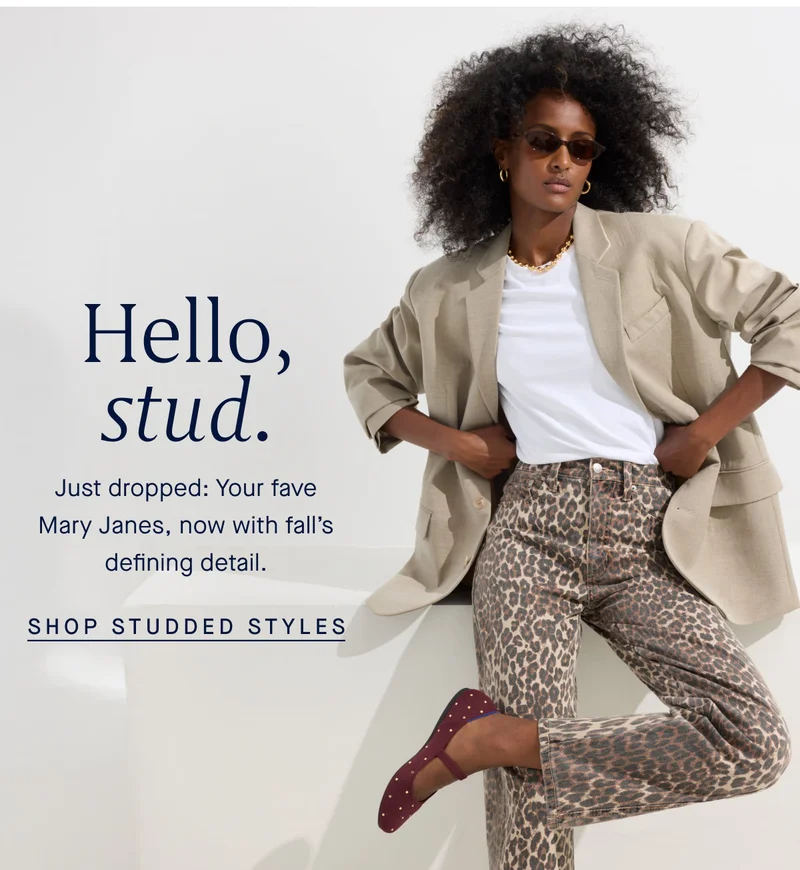 Hello, stud. Your fave Mary Janes—with a bit of edge. Shop studded styles.