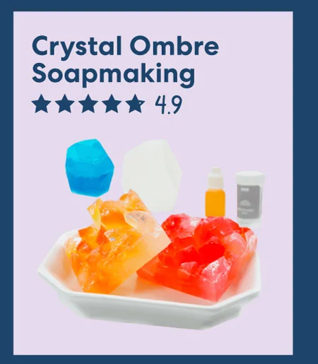 Crystal Ombre Soap Making