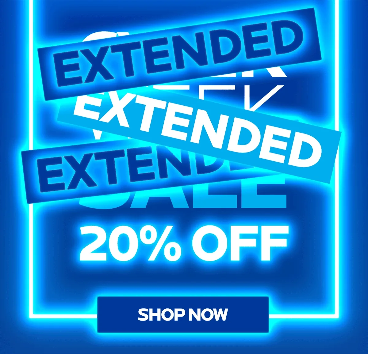 20% OFF EXTENDED FOR ONE MORE DAY!