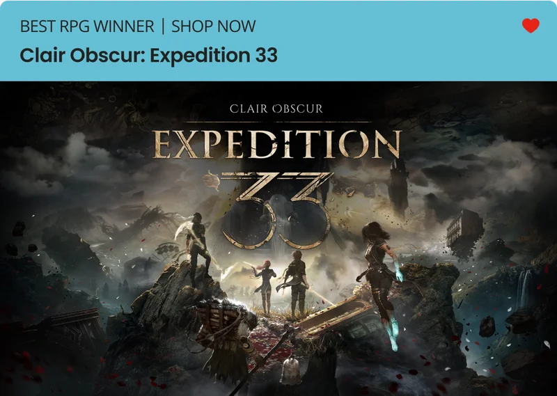 BEST RPG WINNER | SHOP NOW | Clair Obscur: Expedition 33
