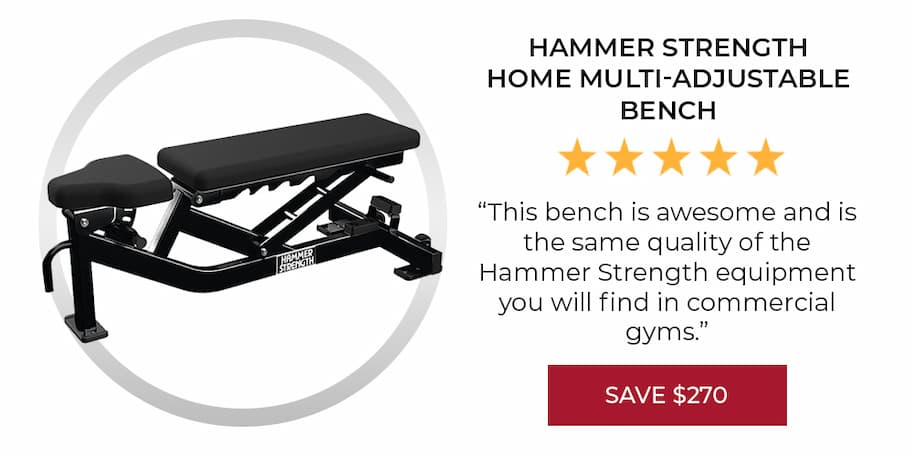 10% OFF | Hammer Strength Home Multi-Adjustable Bench