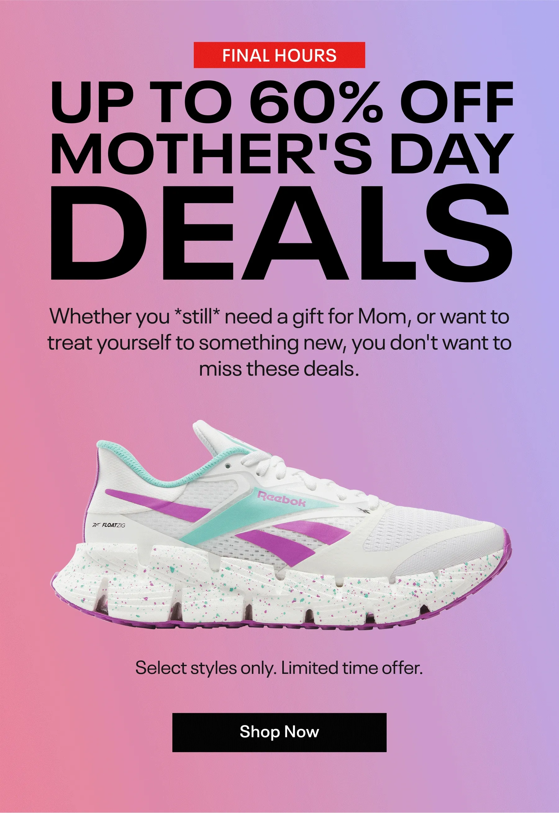 Save up to 60% Off
