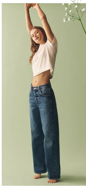 Jeans and white tee