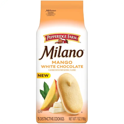 Mango White Chocolate Milano cookies