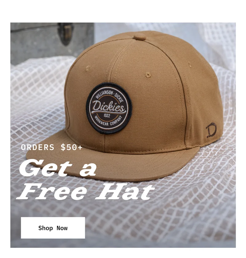 Orders $50+ Get a Free Hat