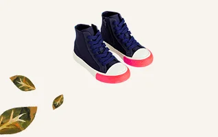 Contrast Canvas High Tops - Navy Blue