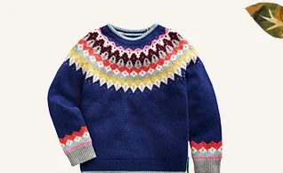 Eleanor Fair Isle Sweater - Sapphire Blue