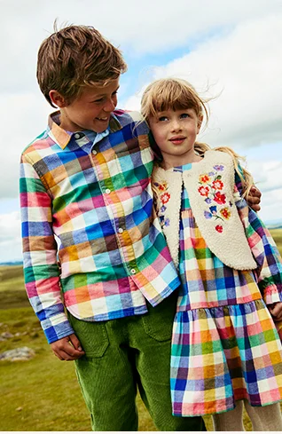 Tiered Twirly Dress - Multigingham