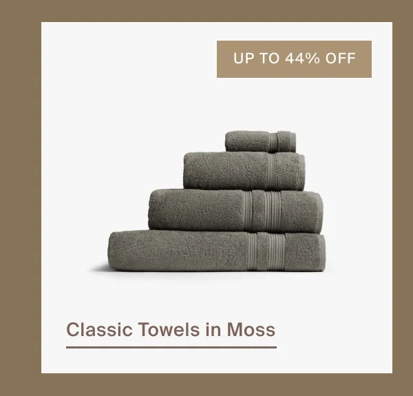 Classic Towels in Moss